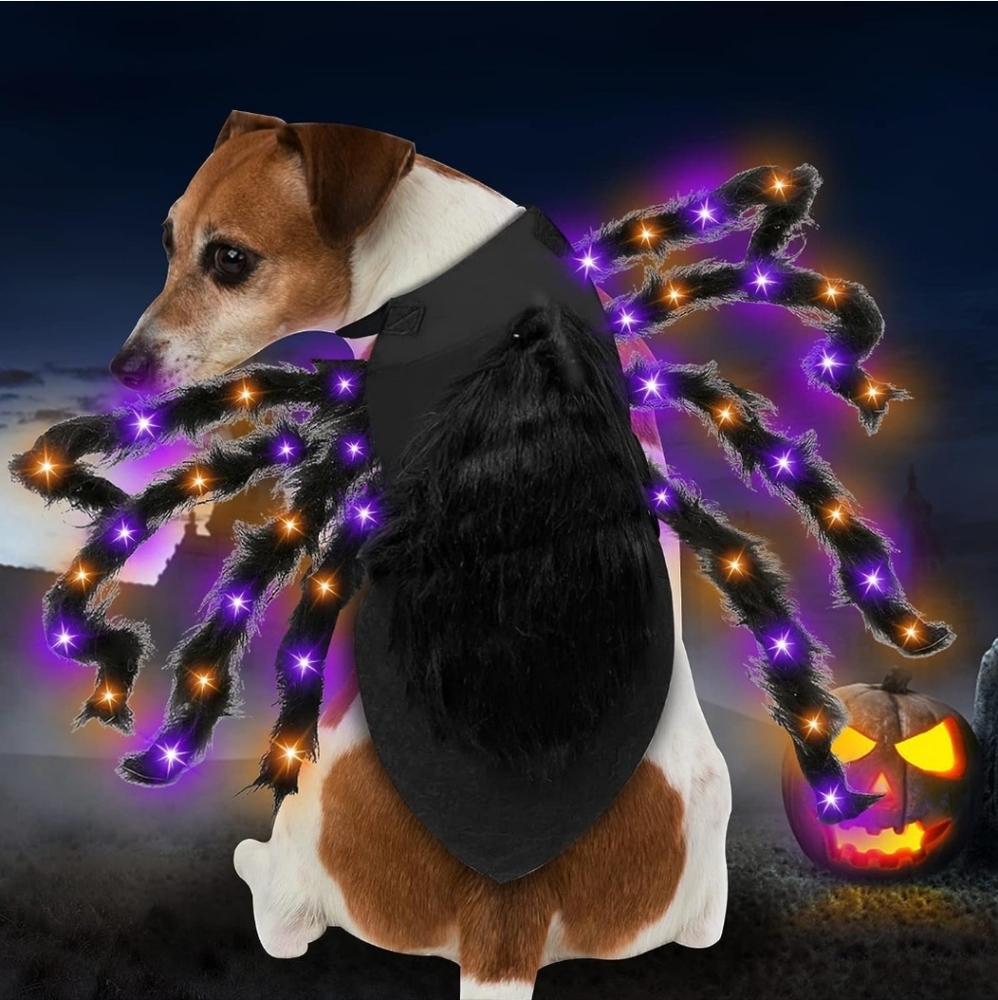 ❌❌DONATED❌❌🌞 48 Colorful LED Spider Costume XL NWOT